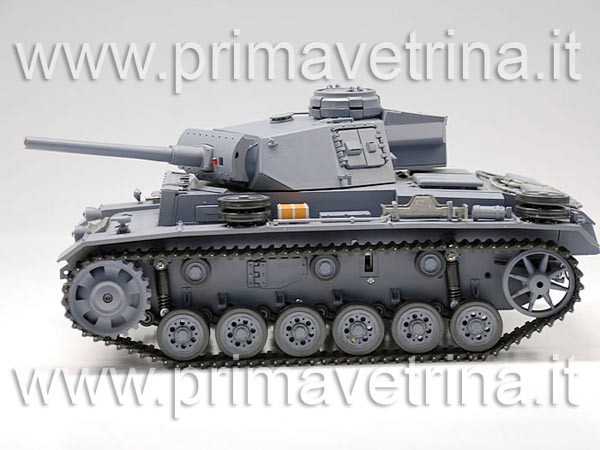 CARRO ARMATO RC PANZER lll AUSF 116 FUMO SPARA PALLINI  