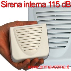 Sirena per interni universale con tamper antimanomissione 115 dB