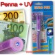 Penna tester rilevatore banconote false +  luce UV
