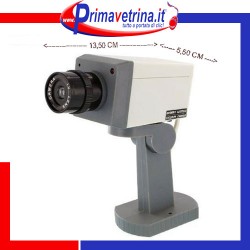 Telecamera videosorveglianza finta motorizzata sensore movimento