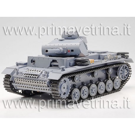 CARRO ARMATO PANZERKAMPFWAGEN lll  RC RADIOCOMANDATO ELETTRICO