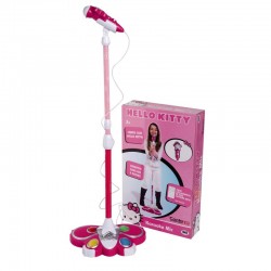 Microfono Hello Kitty con asta regolabile microfono estraibile + ingresso MP3
