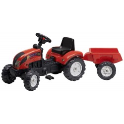 Trattore a pedali Falk 7180 con rimorchio carrello 133x42x54 cm