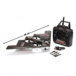 Quadricottero drone stealth radiocomandato rc r/c 4 canali