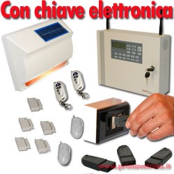 Allarme casa wireless senza fili professionale con combinatore telefonico GSM e sirena solare anti schiuma