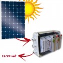 Kit isola con pannello solare + 2 batterie 12 volt 9Ah 