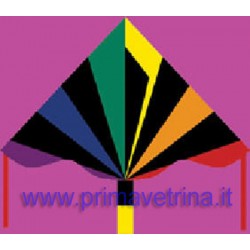 AQUILONE FLIER BLACK RAINBOW HQ 102150 DELTA 120x75 CM