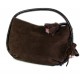 BORSETTA ROBERTA GANDOLFI IN PELLE SCAMOSCIATA MARRONE